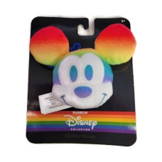 Disney Rainbow Collection Mickey Mouse Plush Backpack Keychain Clip-on