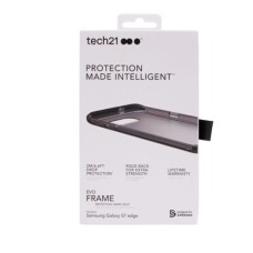 Tech21 - Evo Frame Case Cover Skin For Samsung Galaxy S7 Edge - Black Smoke