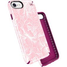 Speck Presidio Inked Case Iphone 8/7/6/6s/se Fresh Floral Rose/magenta Pink