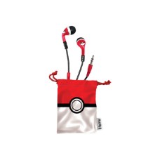 Ihome - Pokemon In-ear Headphones - White / Red/ Black