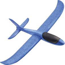 Playday Foam Airplane Glider 18 Inch Wings Flexible Lightweight Durable Blue 3+