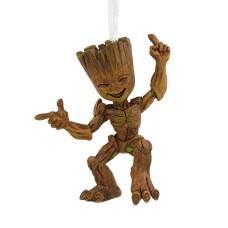 2021 Hallmark Marvel Guardians Dancing Baby Groot Christmas Tree Ornament