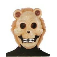 Animal Bones Mask Lion Halloween Scary Adult One Size