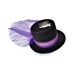 Spider Top Hat (4.5 Inches Height) Halloween Cosplay Adult One Size Black Purple
