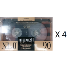 Lot Of 4 New & Sealed Maxell Xlii 90 High Bias Cassette Tapes