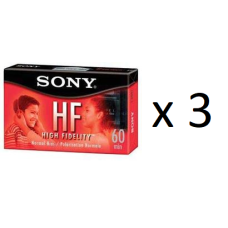 Pack Of 3 New And Sealed Sony High Fidelity 60 Min C60hfr Type 1 Audio Cassette