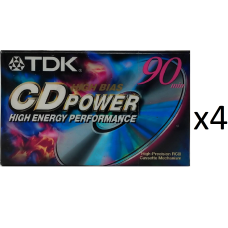 Lot Of 4 Tdk Cd Power 90 Min High Energy Performance High Bias