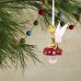 Hallmark Tinkerbell On Mushroom Collectible 3.5in Christmas Tree Ornament