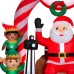 Airblown Inflatables Christmas 6 Foot Phots With Santa Claus Scene Decorations