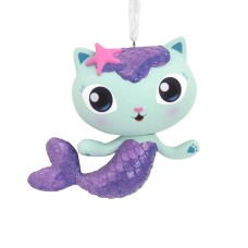 2023 Hallmark Christmas Ornament Gabby's Dollhouse Glitter Mercat Mermaid Cat