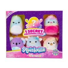 New Squishville Fun & Fabulous Squad Mini Plush 6-pack By Jazwares (1 Secret)