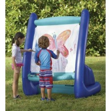  Inflatable Easel Painting Backyard Kids Water Toy Outside Summer Outdoor