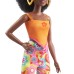 Barbie Fashionistas Doll #198 With Petite Body, Curly Black Hair, Retro Floral
