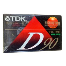 Tdk D90 High Output Blank Audio Cassette Ieci Type 1 Type-i New Sealed