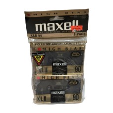 2 Pack Maxell Xl_ii C90 Blank Audio Cassette Tape Discontinued By Manufacturer