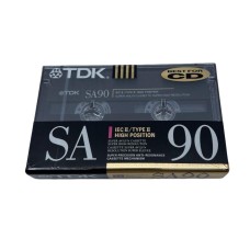 New Tdk Sa90 Blank Cassette Tape 90min High Bias Type Ii Sealed Audio Tapes