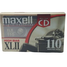 Maxell Xlii 110 Minutes Sealed Audio Blank Cassette Tape Iec Type Ii High Cr O2
