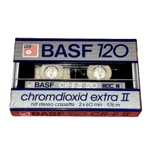 New Basf 120 Min Audio Tape - Chromdioxid Extra Ii Cr-e Ii New And Sealed