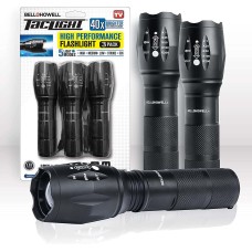 Taclight Tac Flashlight Weatherproof 5 Light Modes 40x Brighter 3 Packs