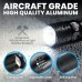 Taclight Tac Flashlight Weatherproof 5 Light Modes 40x Brighter 3 Packs