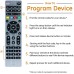 Ge 4-device Universal Remote - For All Major Brands - Silver