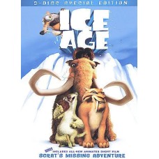 ICE AGE (DVD, 2002, FULLSCREEN) RAY ROMANO, JOHN LEGUIZAMO, ANIMATION COMEDY 