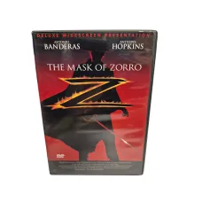 The Mask of Zorro (DVD, 1998, Widescreen), Antonio Banderas, Hopkins, Adventure