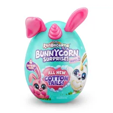 ZURU Rainbocorns Bunnycorn Surprise Toy With 4 Surprises 2023, Green Pink