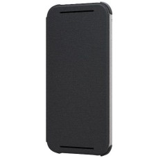 HTC Flip Case For HTC One (M8) - Warm Black