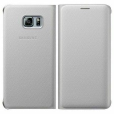 Samsung Wallet Flip Cover W/card Pocket Samsung Galaxy S6 Edge + Plus - Silver