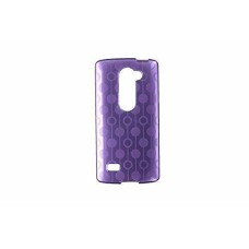 T-Mobile Flex Protective Gel Case For LG Leon - Purple Circle Pattern