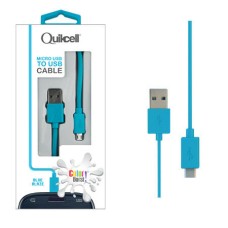 Quikcell Color Burst Micro USB CABLE Blue Blaze