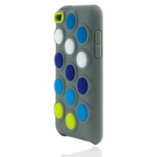 Incipio IP-935 Dotties Silicone Case For IPod Touch 4G (Gray)