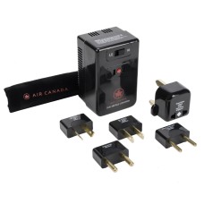 Air Canada Dual Wattage Converter Adapter Kit With Pouch